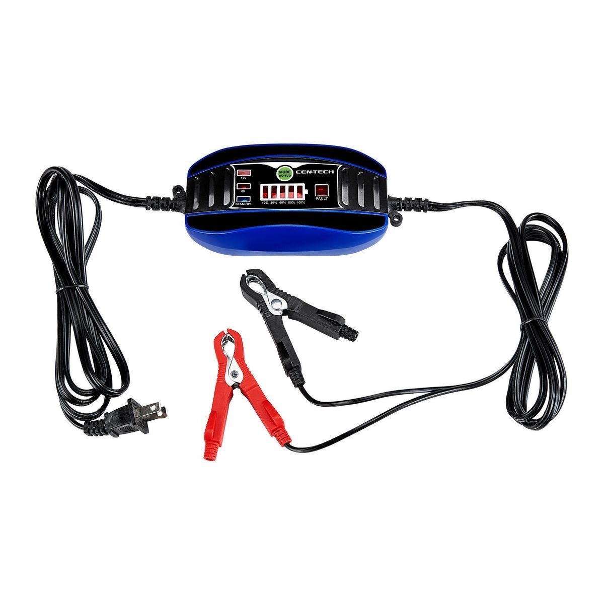 Chargeur de batterie automatique contrôlé par microprocesseur 6 V/12 V 2 ampères à 3 étapes - sosoutils