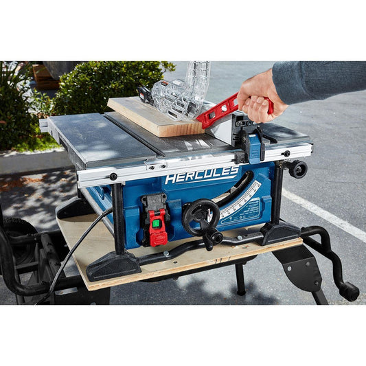 HERCULES 15A 10" Compact Jobsite Table Saw with Rack and Pinion Guide