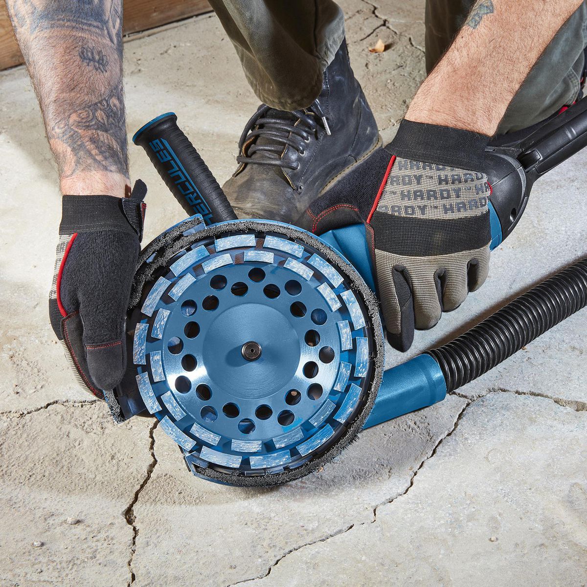 Meule boisseau diamantée segmentée à double rangée de 4-1/2 po HERCULE - sosoutils