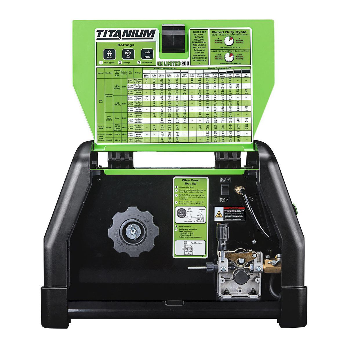 Soudeuse multiprocessus UNLIMITED 200 ™ avec entrée 120/240 volts TITANIUM - sosoutils