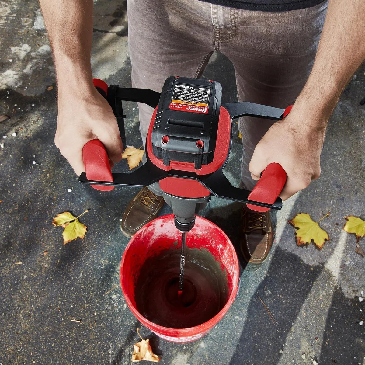 BAUER 20V Cordless Brushless Mud Mixer, 1/2" Drive, Tool Only