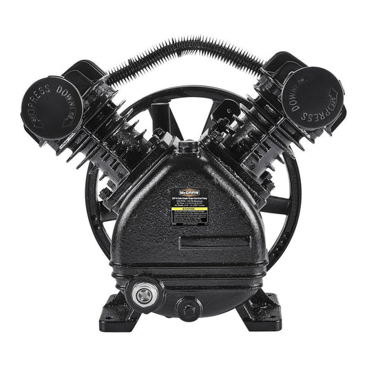 Pompe de compresseur d'air en fonte à un étage de 2 HP 155 PSI de style V MCGRAW - sosoutils