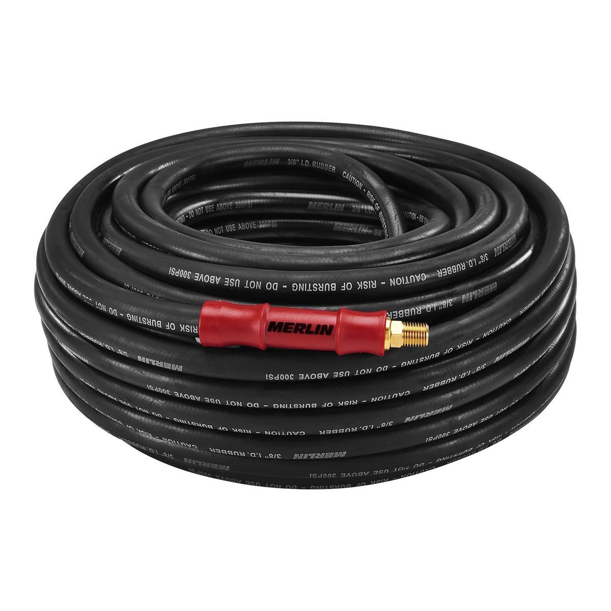3/8" x 100' MERLIN Rubber Air Hose sosoutils