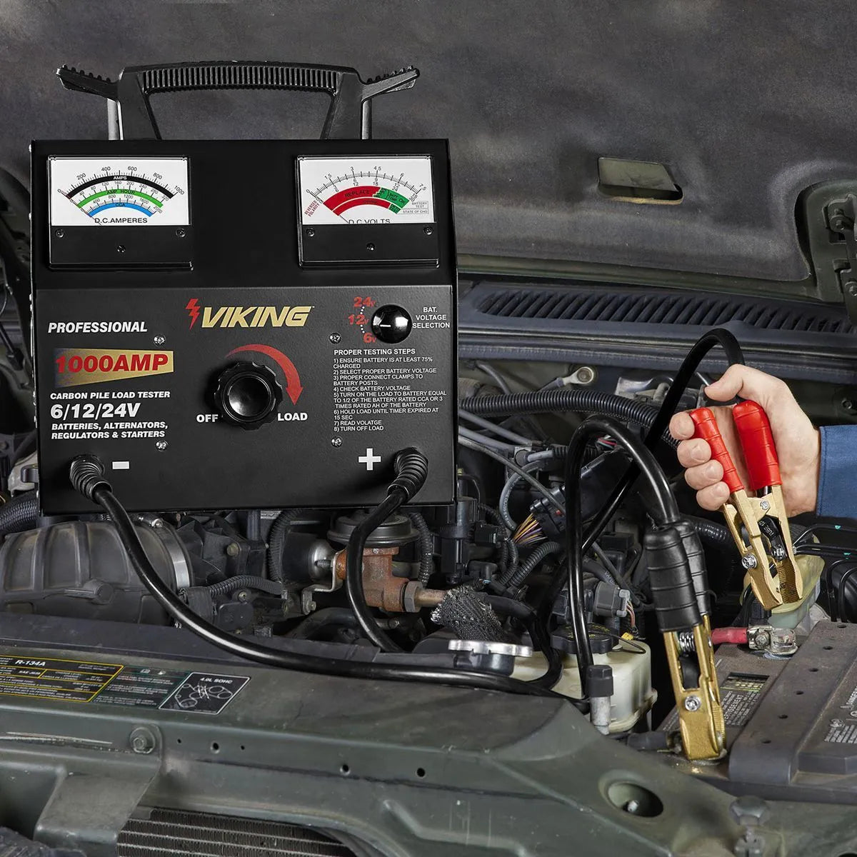 Testeur de charge de batterie et de système 1000 A CC, 6/12/24 V à pile de carbone - VIKING