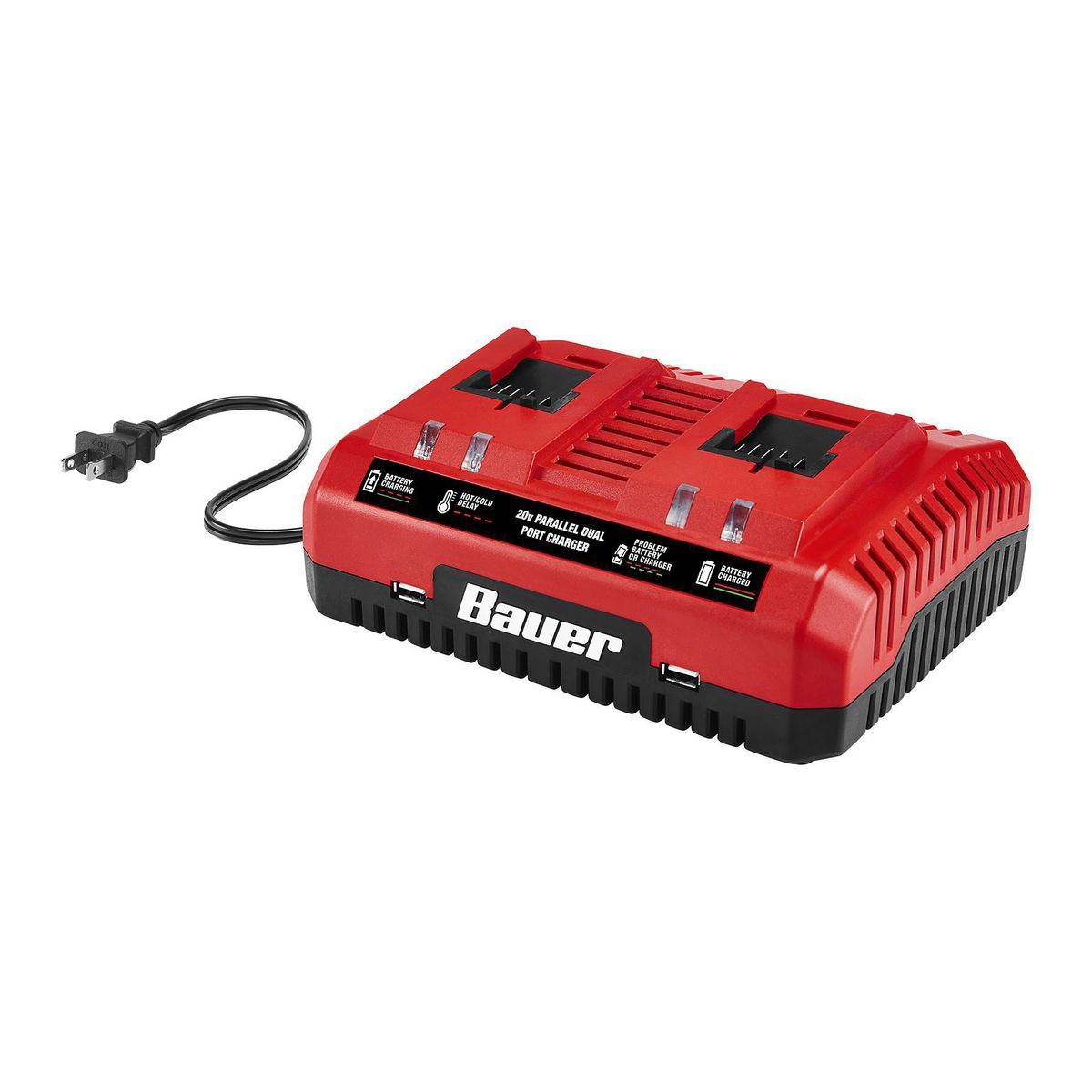 Chargeur double port BAUER 20 V - sosoutils