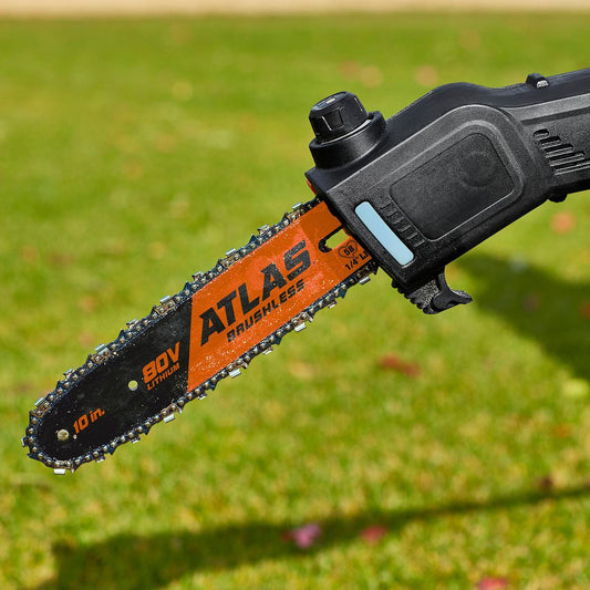 Scie à perche sans fil ATLAS 80 V, 10 po avec batterie 80V et chargeur