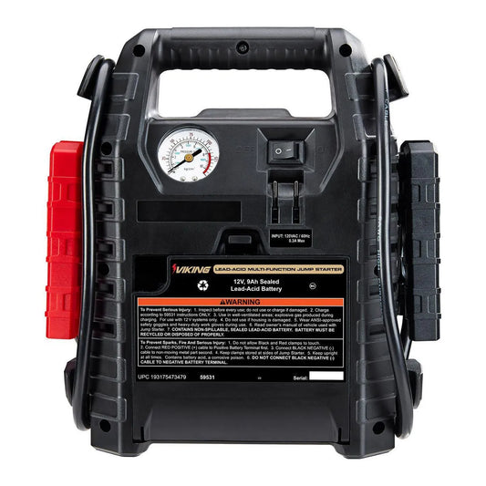 Démarreur multifonction 1 000 ampères de crête et bloc d'alimentation avec compresseur d'air de 150 psi - VIKING