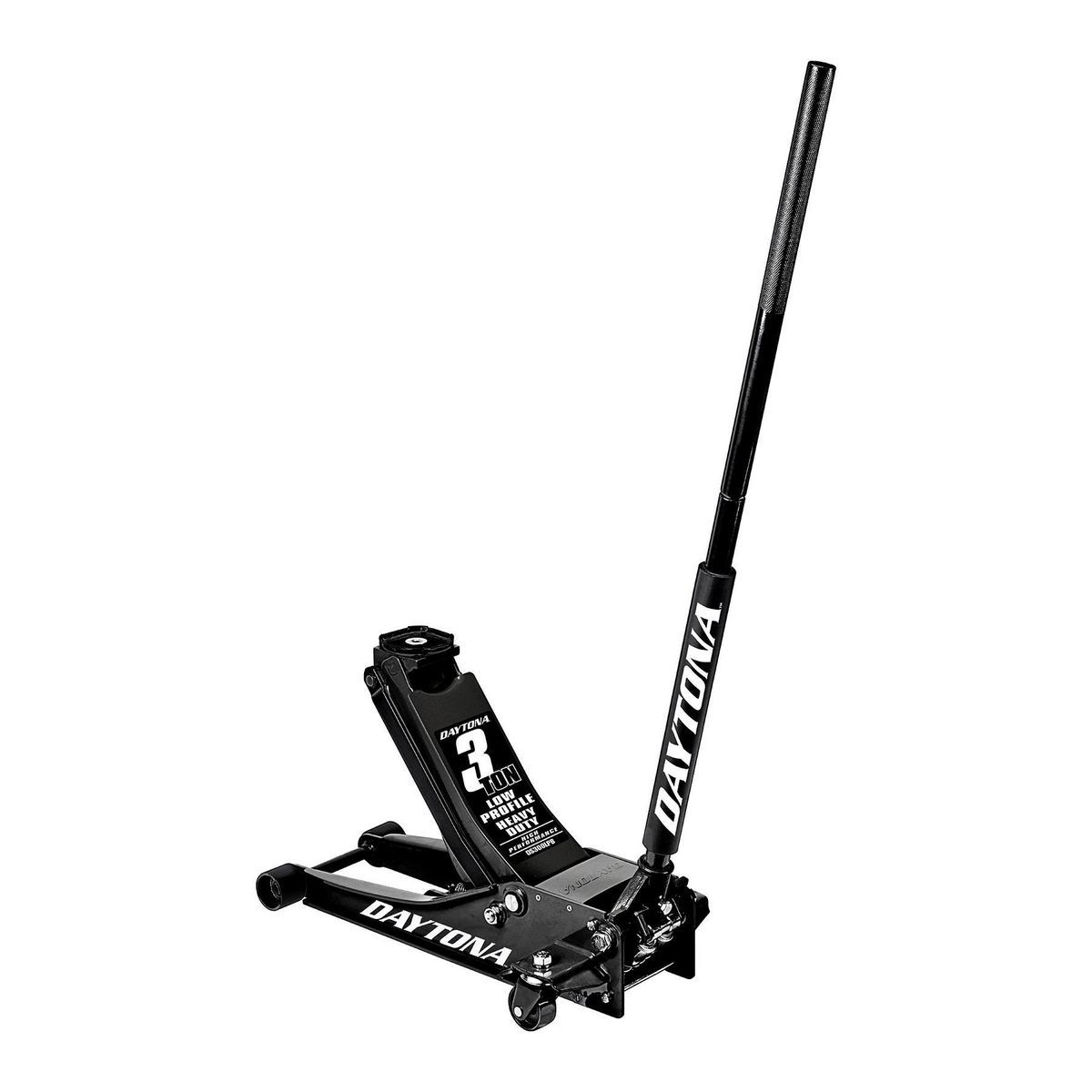 Cric de plancher Rapid Pump® à Profil Bas, 3 Tonnes, Noir - DAYTONA