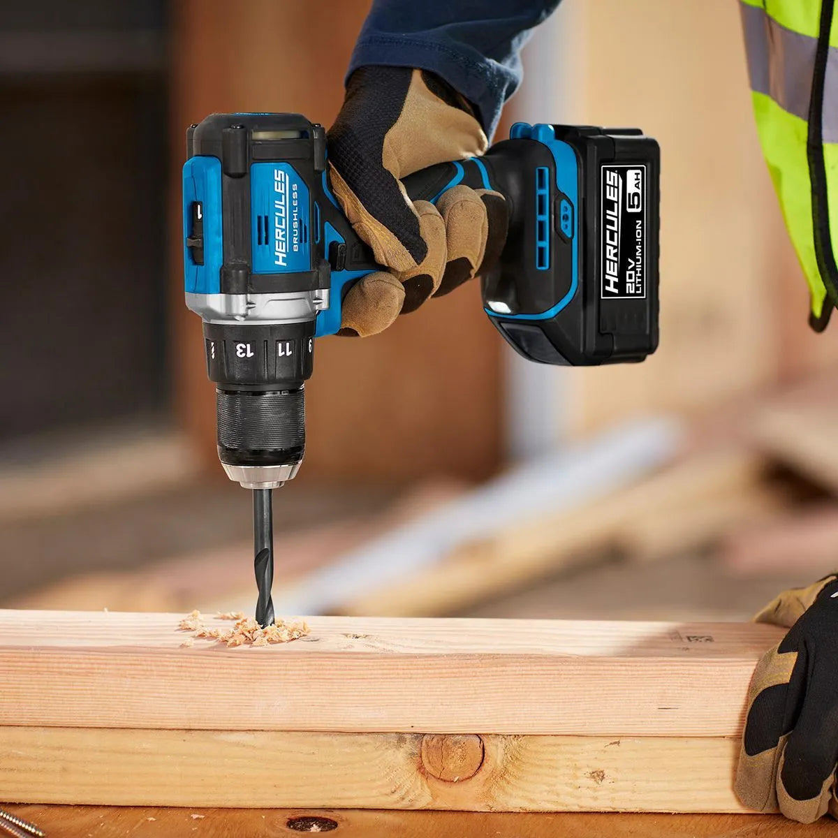 Perceuse-visseuse sans fil 20 V, 1/2 po, batterie 2 Ah et chargeur - HERCULES