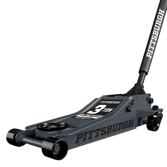 Rapid Pump® Low Profile 3 Ton Floor Jack, Slate Grey - PITTSBURGH