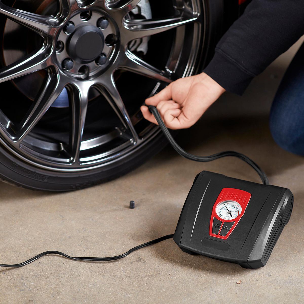 PITTSBURGH 12V Portable Tire Inflator with LED Light