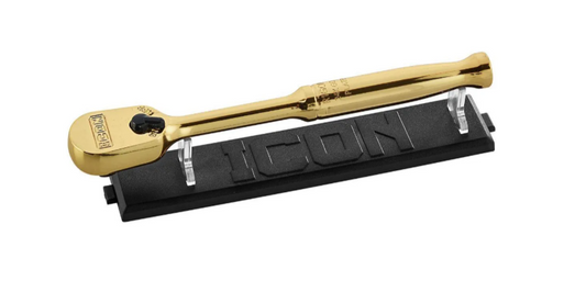 ICON Clé à cliquet professionnelle 1/4 po – Édition spéciale plaquée or 24k