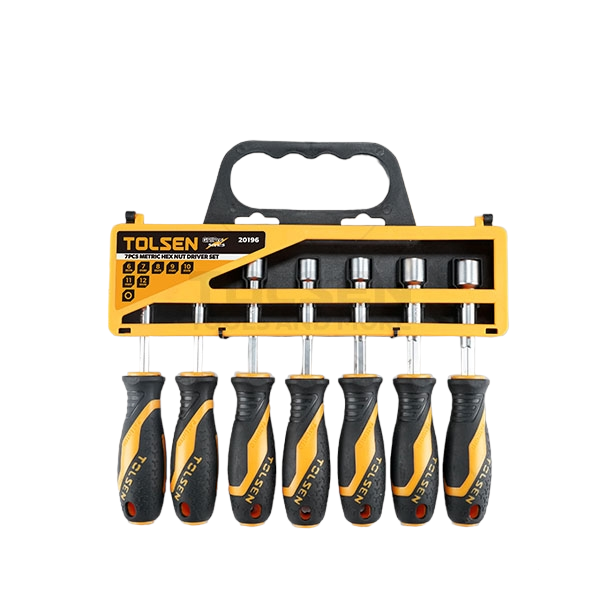 Ensemble de 7 tournevis à écrous métrique - TOLSEN - sosoutils