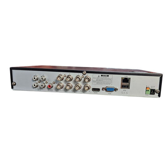 8 Channel HD DVR for 1TB Camera System