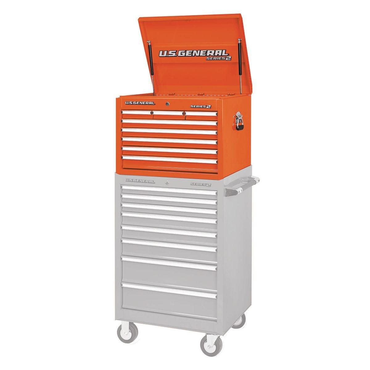 Coffre Supérieur, Orange, 26 Po US GENERAL SERIE 2 - sosoutils