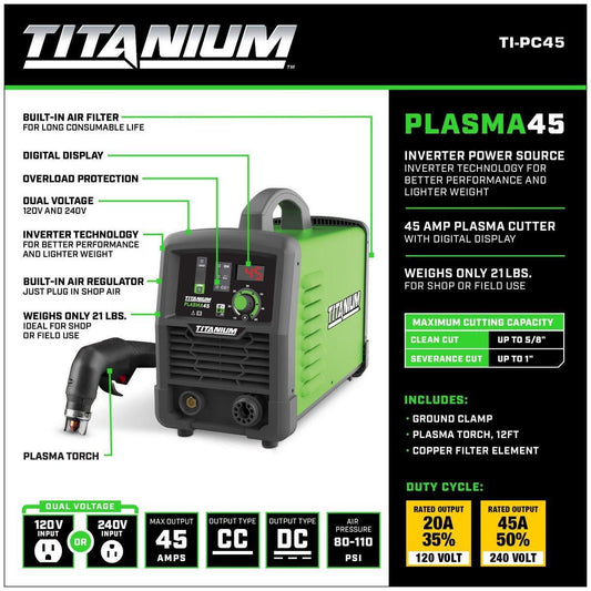 Coupeuse plasma 45A TITANIUM - sosoutils