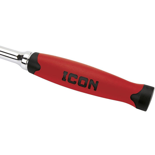 Clé à cliquet à tête flexible professionnelle de 1/2 Po avec poignée confort ICON - sosoutils