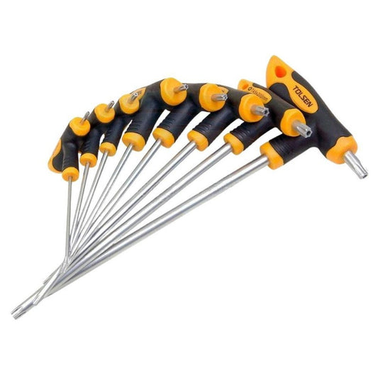 Jeu de 8 tournevis TORX avec poigné en "T" TOLSEN - sosoutils