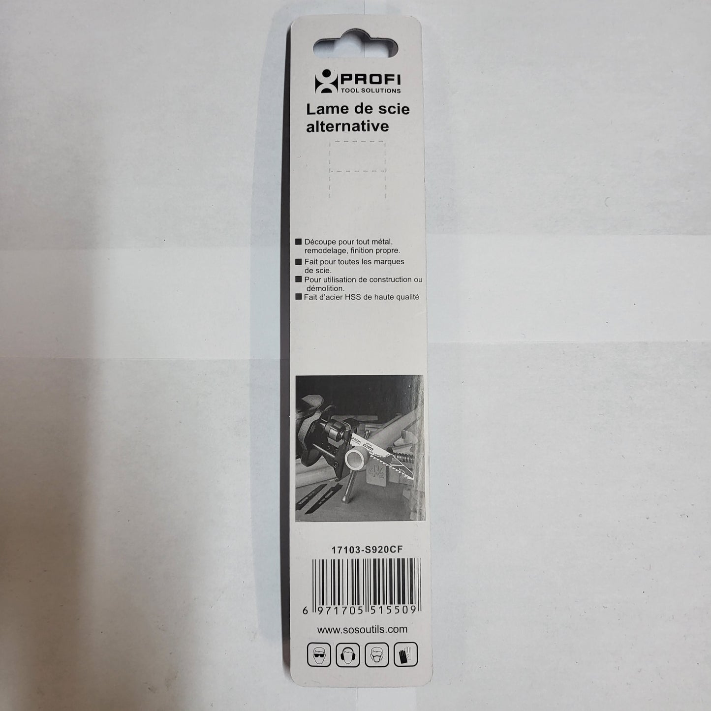 Lame de scie alternative à démolition bois/métal, 8/10 TPI, 6 Po -PROFI - sosoutils