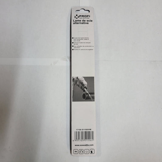 Lame de scie alternative au carbure 6-8 TPI, 9 Po -PROFI - sosoutils