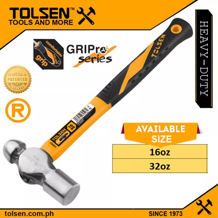 Marteau à panne ronde 16OZ TOLSEN - sosoutils