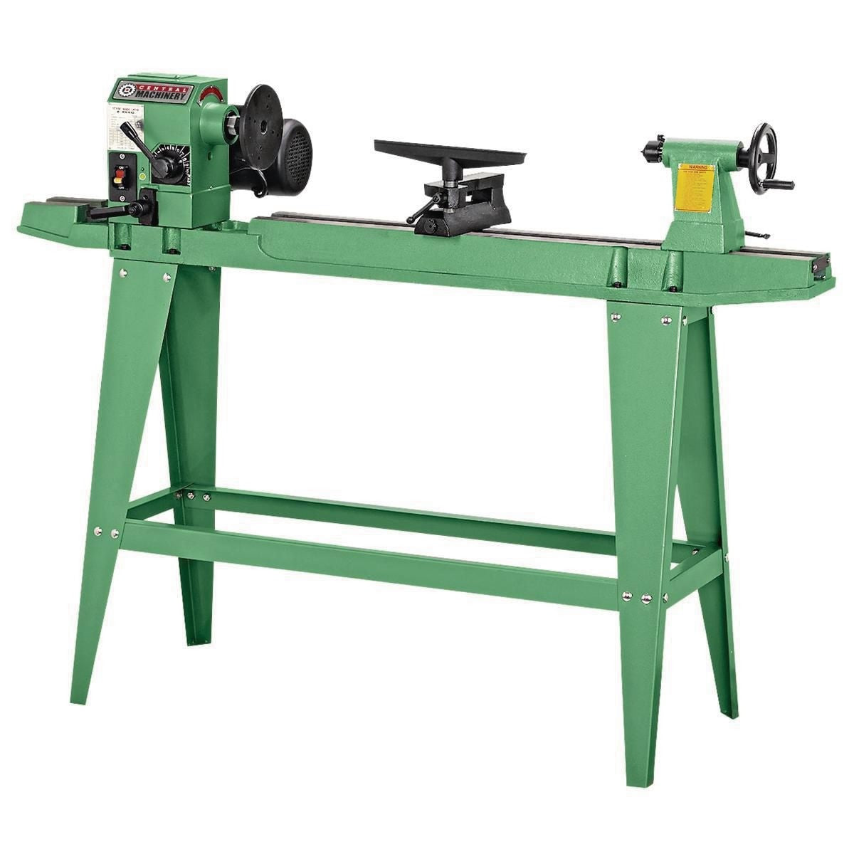 Tour à bois 12 X33-3/8 Po, 3/4 HP à tête réversible-CENTRAL MACHINERY - sosoutils
