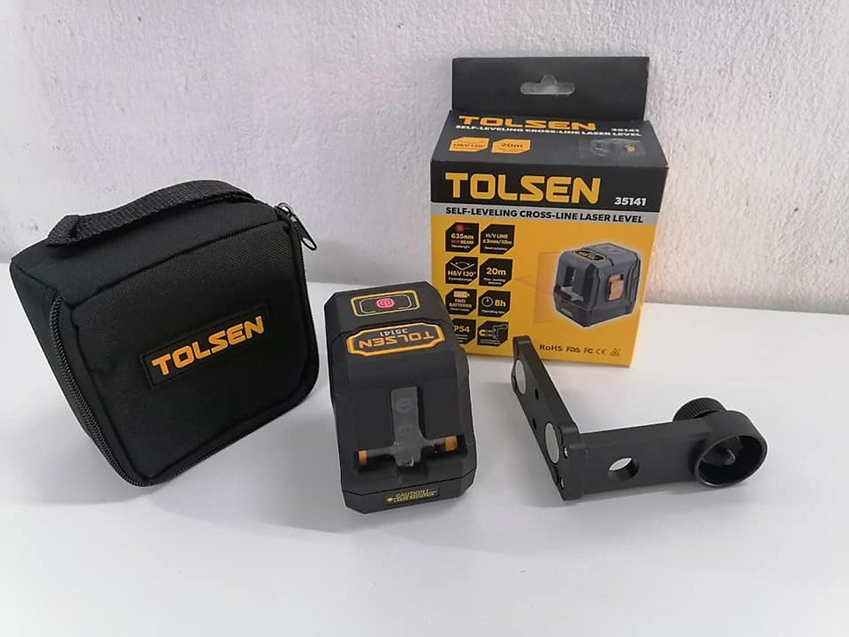 Laser rouge auto-nivelant horizontal et vertical - TOLSEN - sosoutils