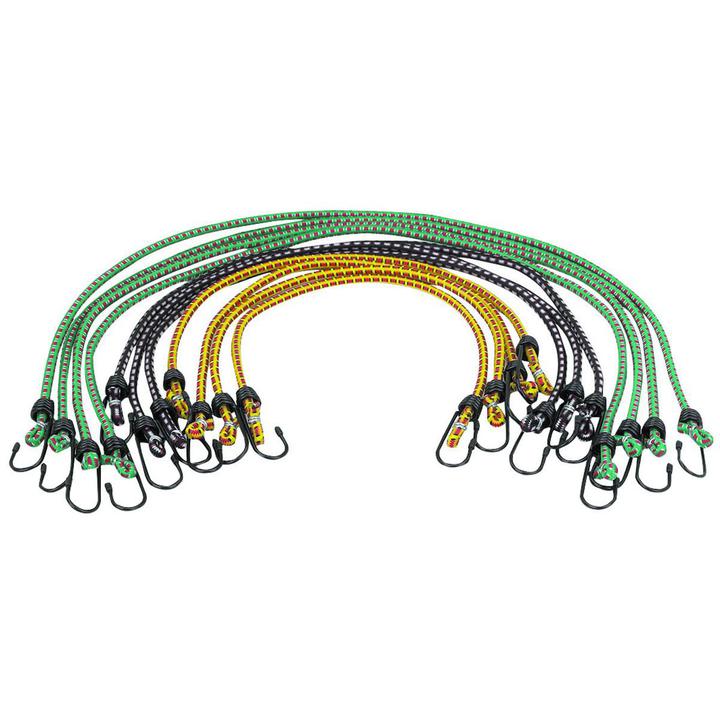 12 Cordons extensibles élastiques de longueur assortie - sosoutils