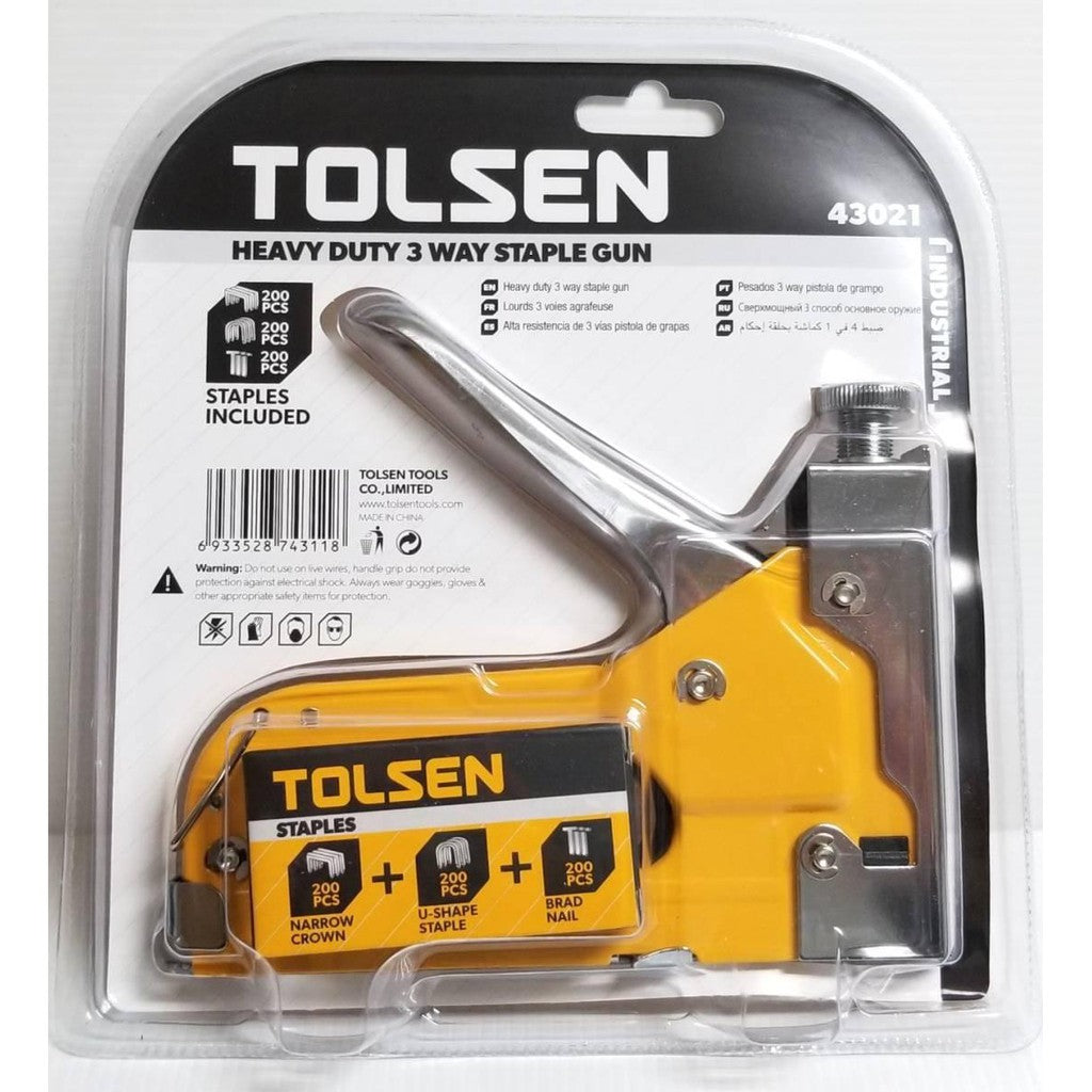 Agrafeuse/cloueuse manuel type T50/Arrow 3 en 1-TOLSEN - sosoutils