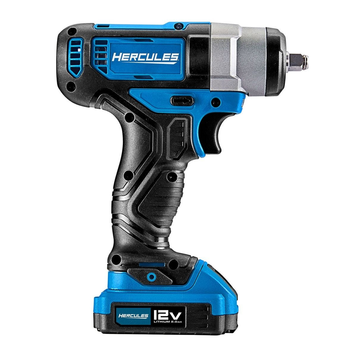 Cordless Lithium-Ion Impact Wrench, 12 V, 3/8 Inch-HERCULES (Tool