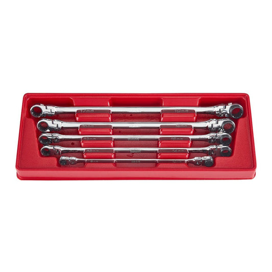 Jeu de clés à cliquet flexibles à double boîte extra longues, 5 pièces ICON - sosoutils