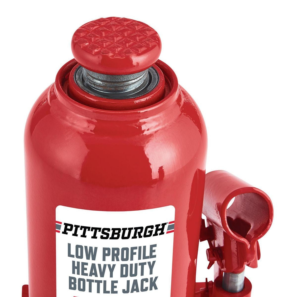Vérin hydraulique à bouteille 12 tonnes profil bas, Rouge PITTSBURGH - sosoutils