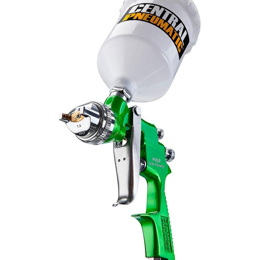 Pistolet à peinture HVLP 20 Oz vert - CENTRAL PNEUMATIC - sosoutils