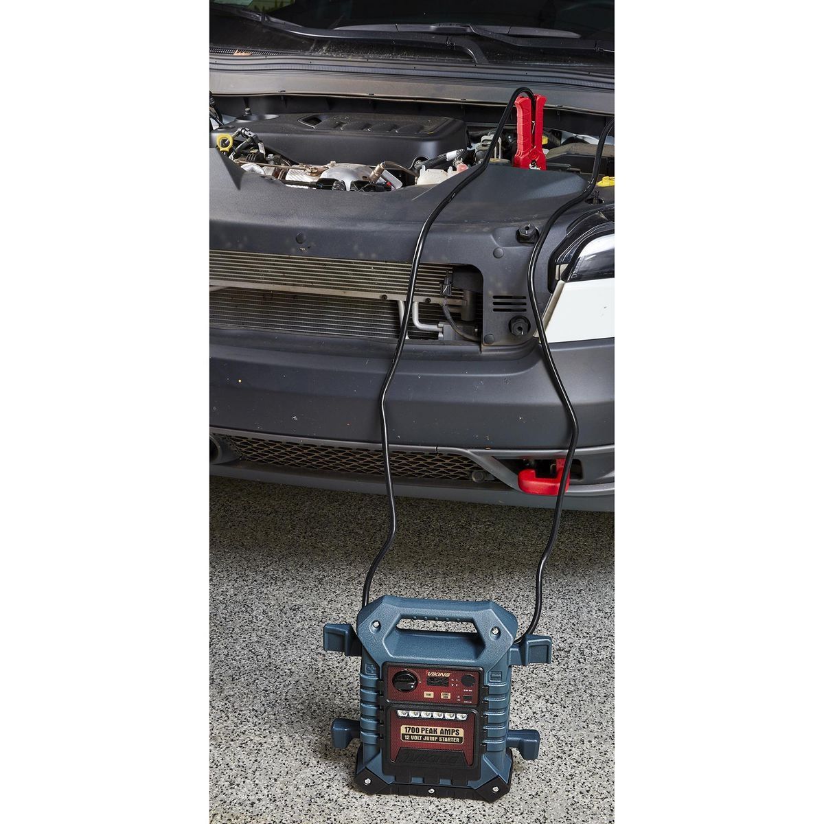 démarreur portatif de 1700 ampères crête et bloc d'alimentation viking - sosoutils