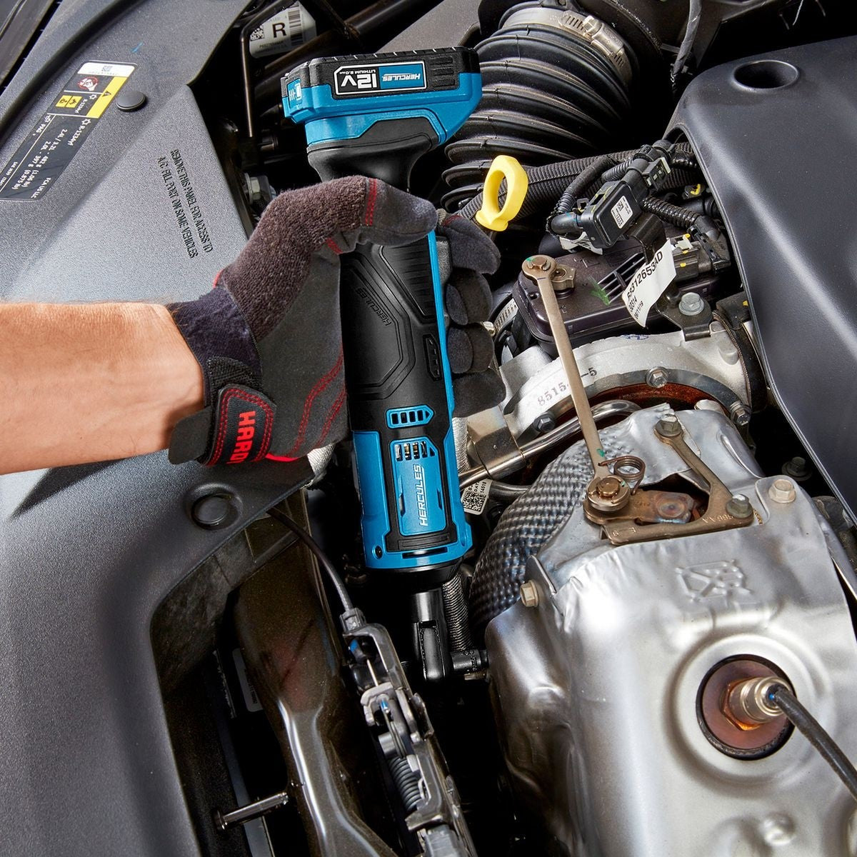 Clé à cliquet 1/4 po sans fil au lithium-ion 12 V - Outil Seulement HERCULES - sosoutils