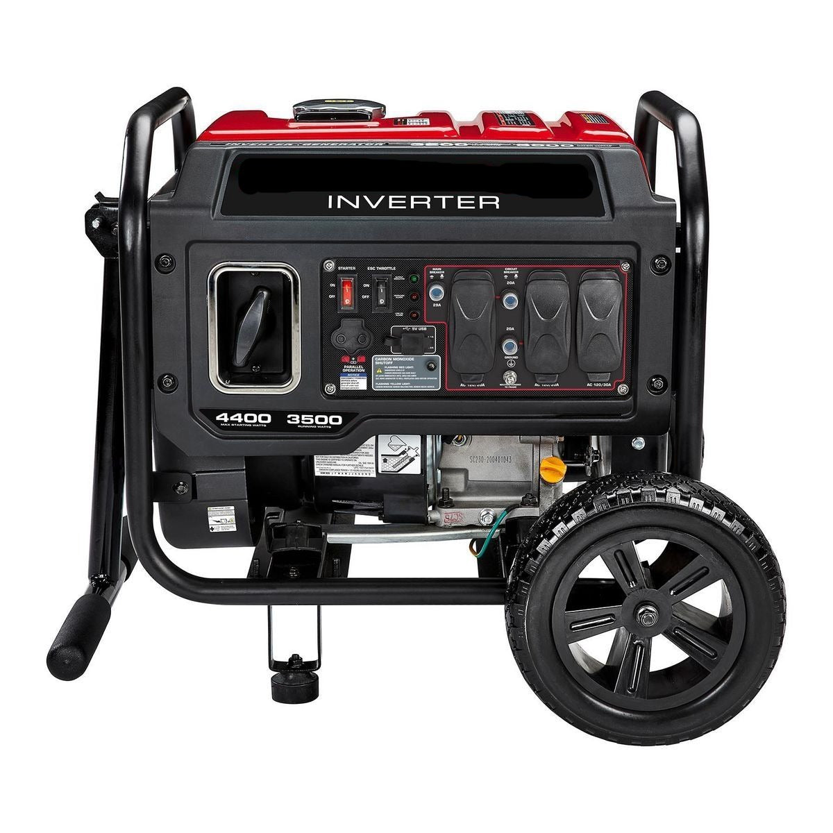 Génératrice onduleur 4400 watt avec technologie co secure epa predator - sosoutils