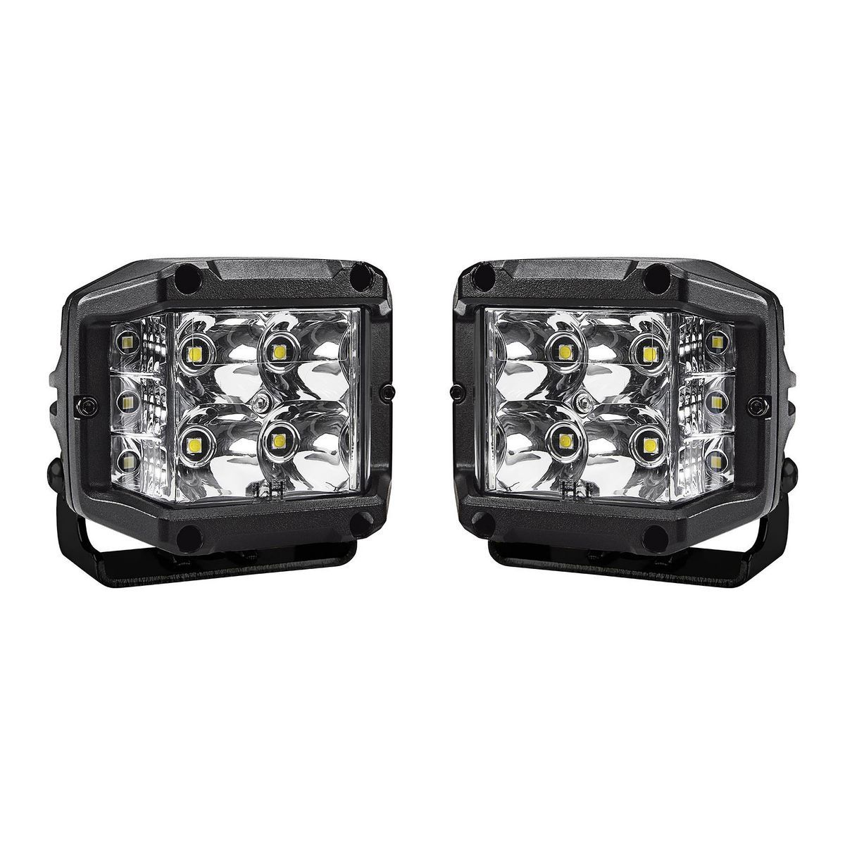 3 po. Spot LED avec éclairage latéral - Paire ROADSHOCK - sosoutils