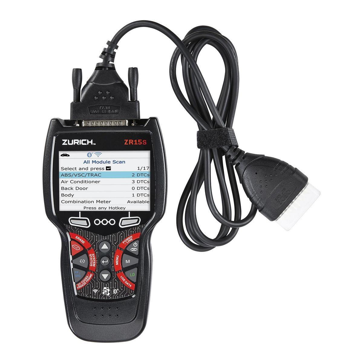 Lecteur de code ZR15s OBD2 avec 3,5 pouces. Affichage et test actif/FIXASSIST - sosoutils