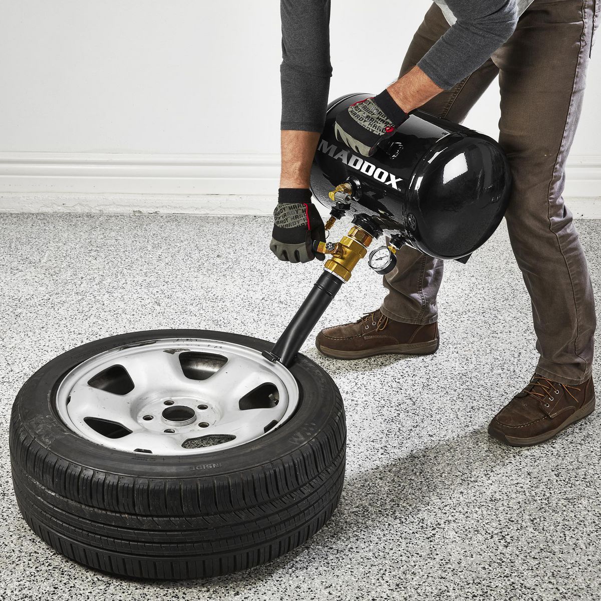 Siège de talon de pneu conforme à la norme ASME de 5 gallons MADDOX - sosoutils