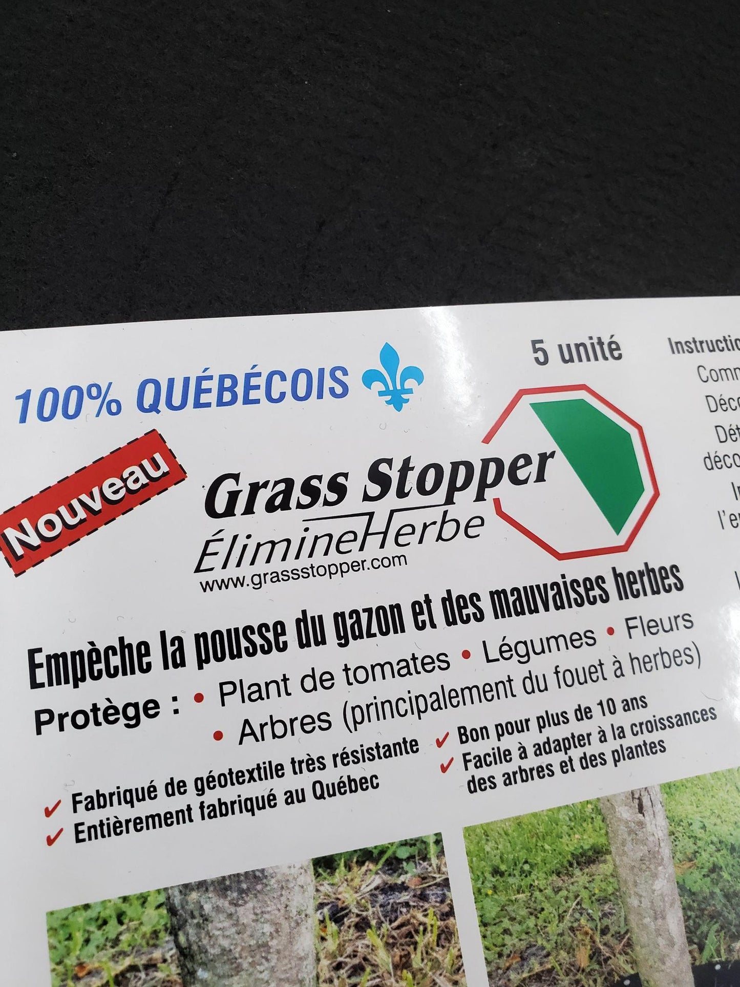 Élimine mauvais herbes GRASS STOPPER, 5 unité - sosoutils