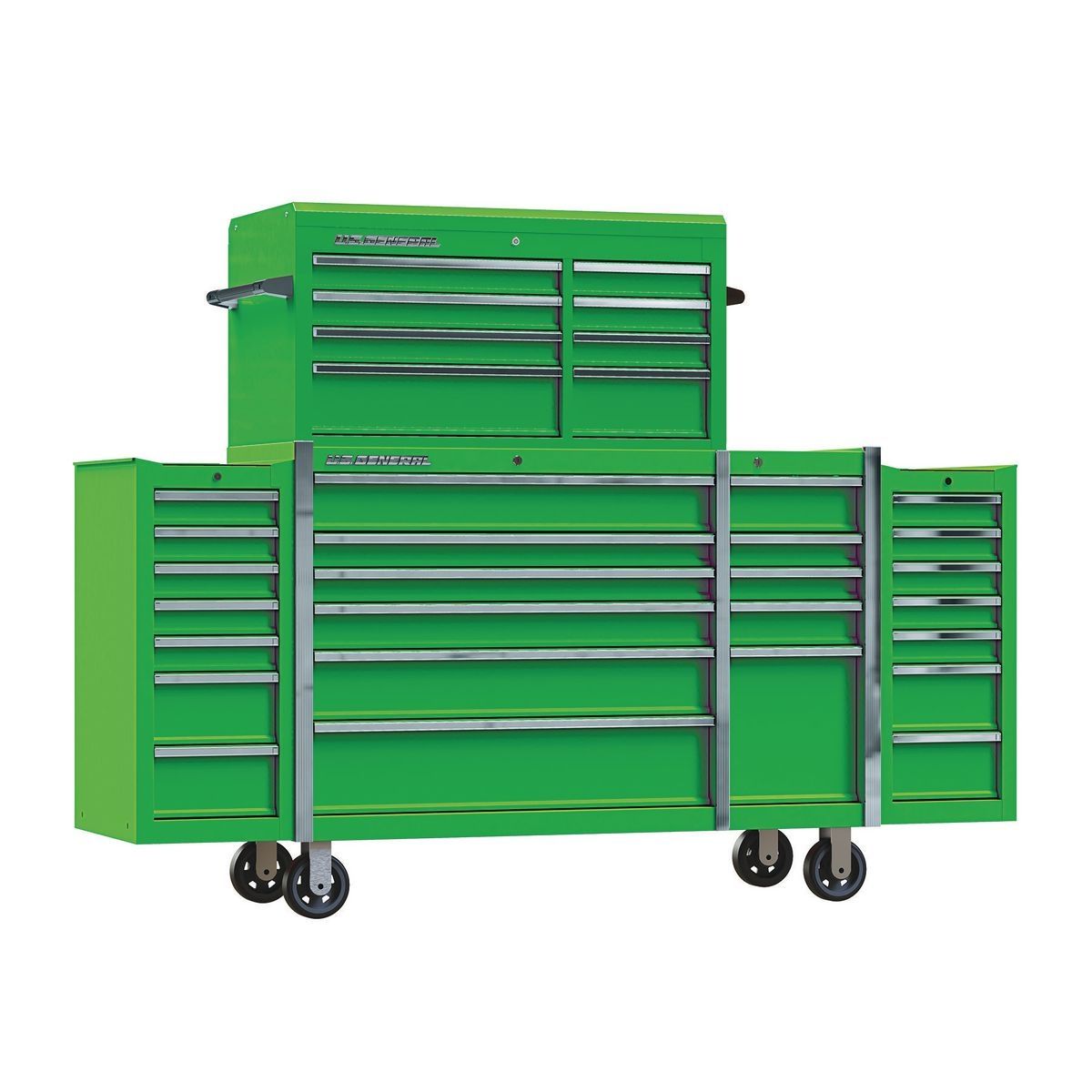 Coffre du dessus de 44 Po, Vert US GENERAL - sosoutils