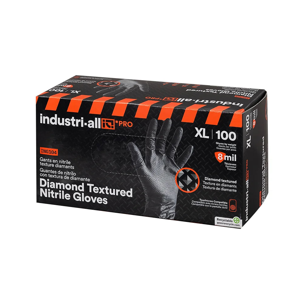 Gants jetables en nitrile 8 mil (Boîte de 100) - sosoutils