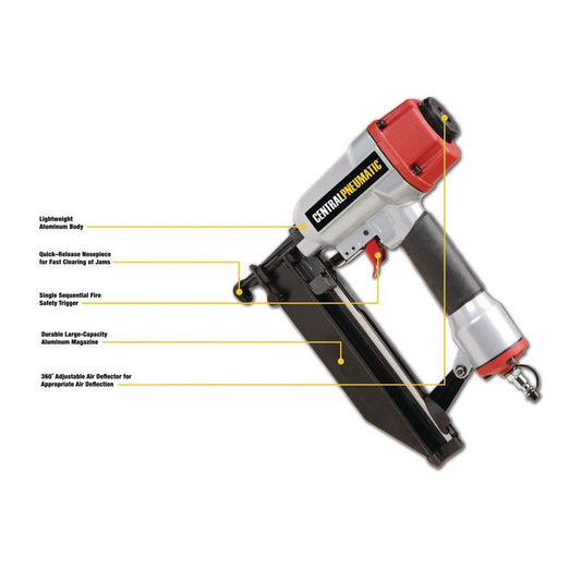 Cloueuse calibre 16 CENTRAL PNEUMATIC - sosoutils