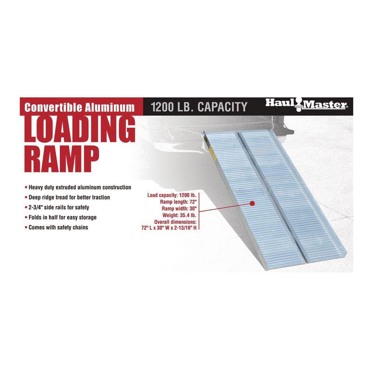 Rampe de chargement en aluminium de 1200 Lb, 30 1/4 Po X 72 Po HAULMASTER - sosoutils