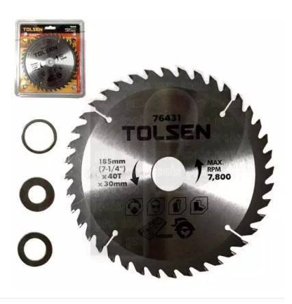 Lame de scie 7 1/4 pouces 40T TOLSEN - sosoutils