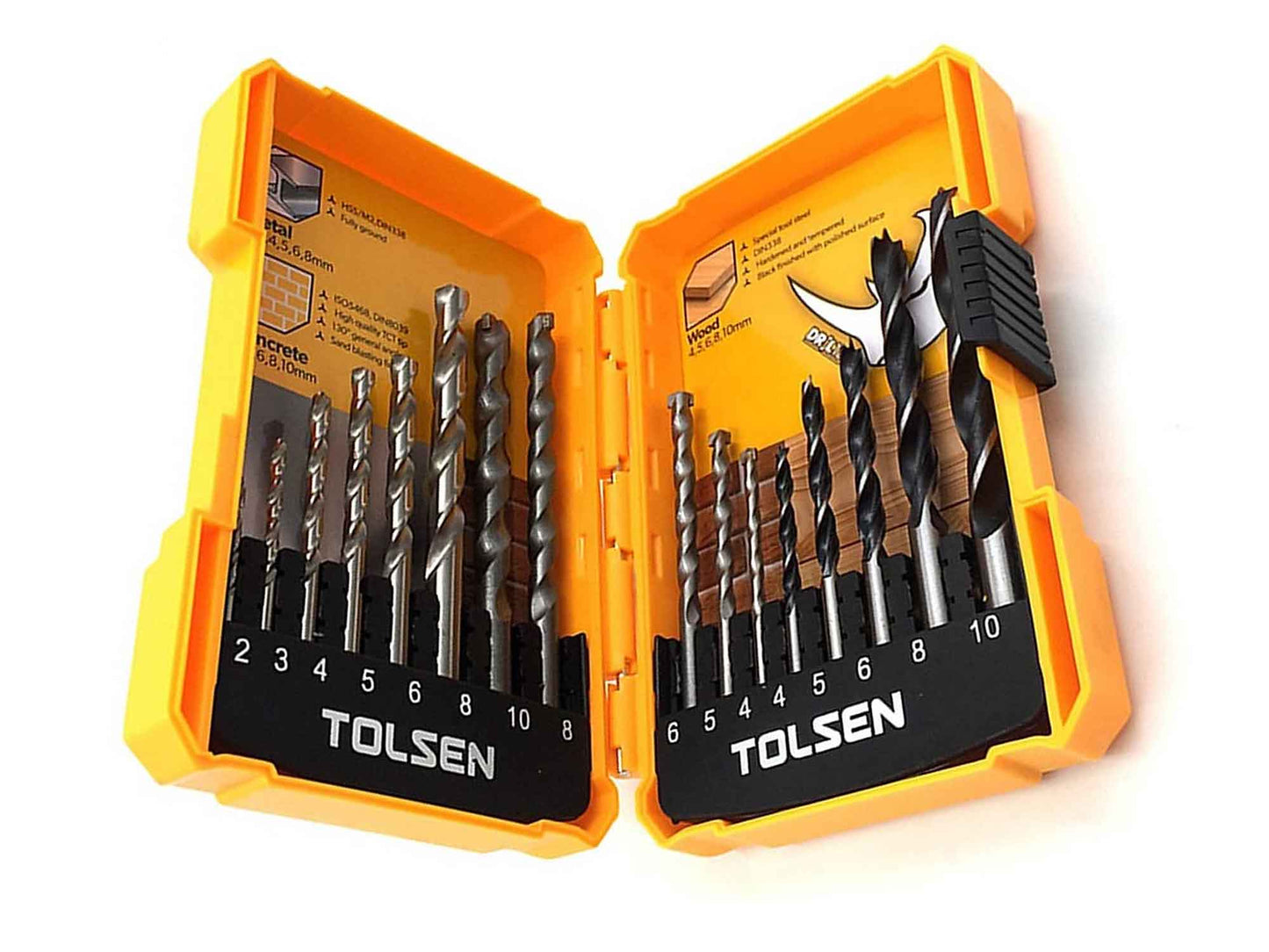 Ensemble de 16 mèches mixte - TOLSEN - sosoutils