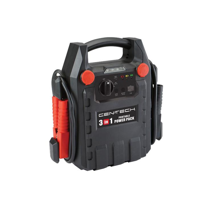 Bloc d'alimentation 3 en 1 avec ''Jump Starter'' Cen-Tech - sosoutils