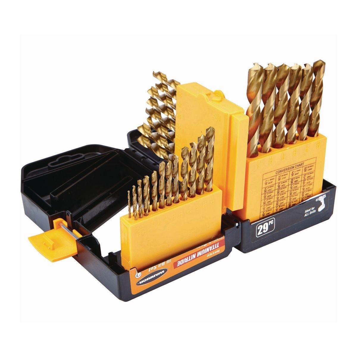 Ensemble de 29 forets (Mèches) en titane Warrior - sosoutils