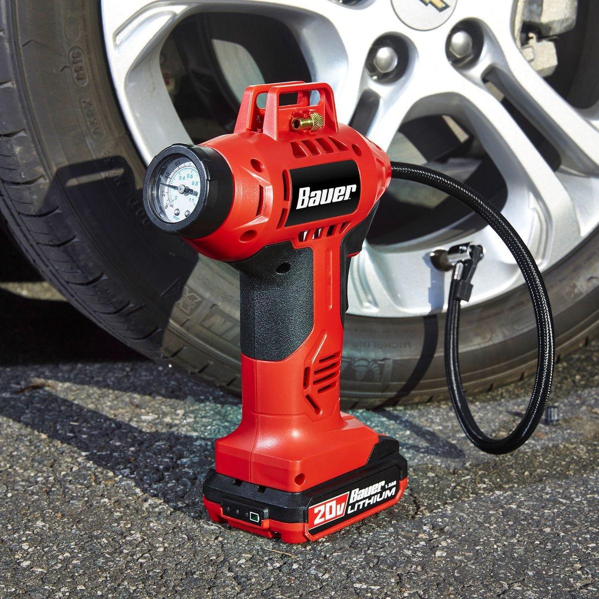 Gonfleur à pneu sans fil 20 V Hypermax ™ au Lithium-Ion 0-160 PSI - Outil Seulement, BAUER - sosoutils