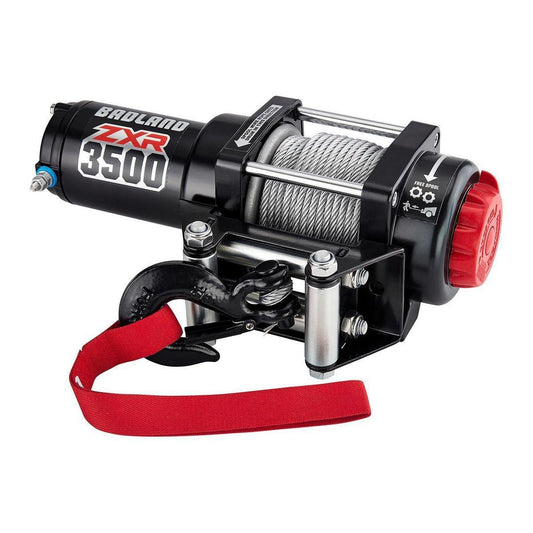Treuil pour VTT 12V de 3500 Lb avec frein de maintien de charge automatique BADLAND ZXR - sosoutils